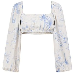 [NWT] Jhazelle Top - Santorini